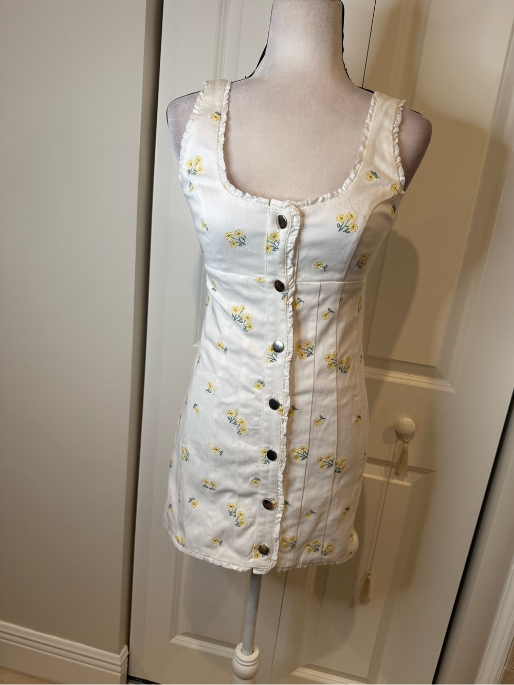For Love & Lemons Waverly Denim Mini Dress - Picture 5 of 8